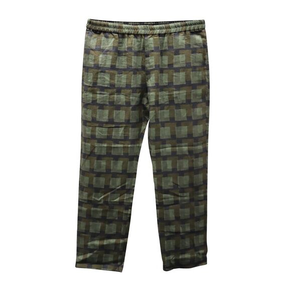 Dries Van Noten Other - Dries Van Noten Check Linen Trousers in Green Linen